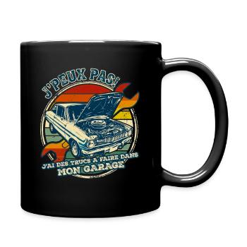 Jpeux Pas Jai Mon Garage Humour Mécanicien - Mug uni - noir - Droite