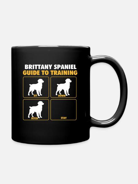 Brittany Spaniel Guide To Training – Hundepapa - Tasse einfarbig - Schwarz