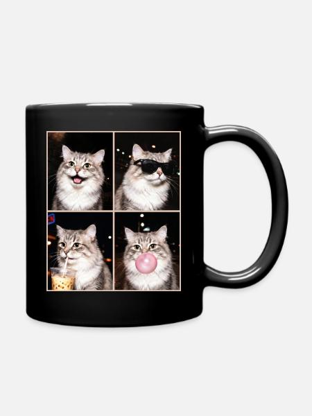 Katzen Munchkin Katze - Tasse einfarbig - Schwarz