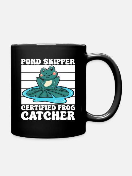 Frog Catcher Pond Skipper Frog - Tasse einfarbig - Schwarz