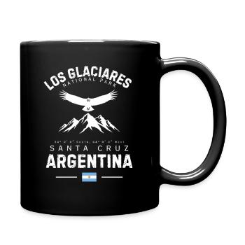 Los Glaciares Nationalpark Peak Argentina Tee - Tasse einfarbig - Schwarz - Rechts