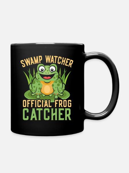 Frog Catcher Swamp Watcher Frog - Tasse einfarbig - Schwarz