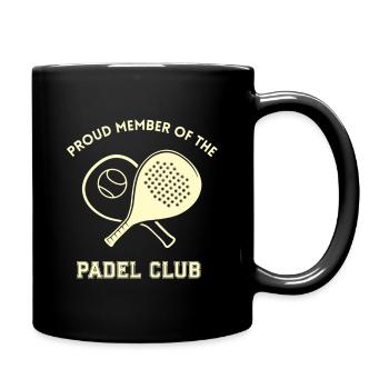 Proud Member of the Padel Club - Tasse einfarbig - Schwarz - Rechts