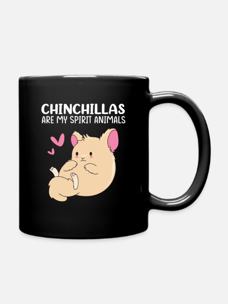 Chinchilla - Tasse einfarbig - Schwarz