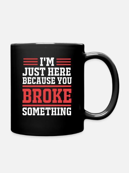 Tech Support - Tasse einfarbig - Schwarz