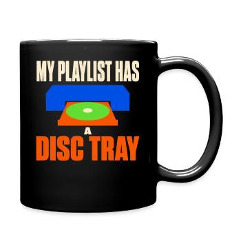 Cd-sammler Kompaktplatte Physisches Medium - Tasse einfarbig - Schwarz - Rechts