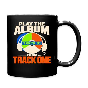 Cd-sammler Kompaktplatte Physisches Medium - Tasse einfarbig - Schwarz - Rechts