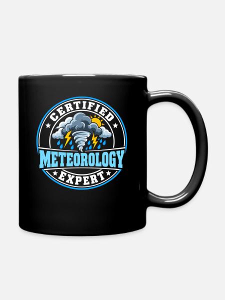 Meteorologie Experte Meteorologen Geschenk - Tasse einfarbig - Schwarz