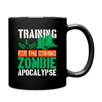 Training For The Coming Zombie Apocalypse  - Tasse einfarbig - Schwarz - Rechts