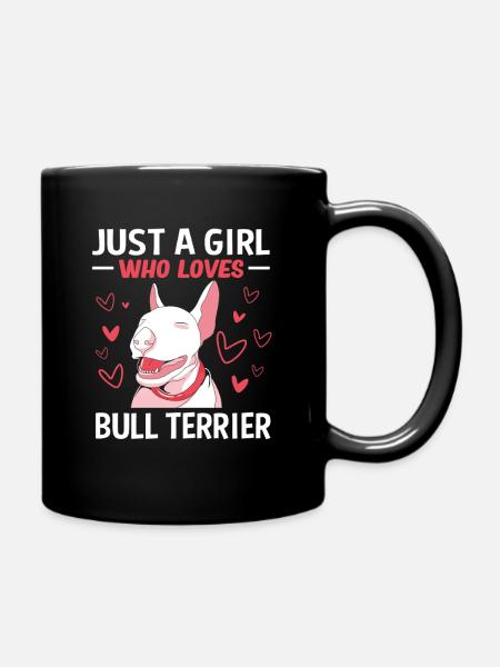Bullterrier - Tasse einfarbig - Schwarz