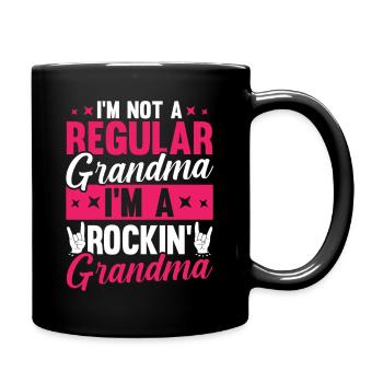 Im A Rockin Grandma  Want Nana Grandmother - Tasse einfarbig - Schwarz - Rechts