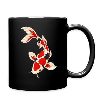 Koi-fische Japanische Koi-fische Koi-karpfen - Tasse einfarbig - Schwarz - Rechts