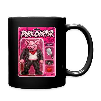 Pork Chopper Punk Pig - Tasse einfarbig - Schwarz - Rechts