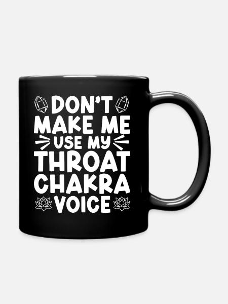 Stimme wie ein Mantra - Tasse einfarbig - Schwarz