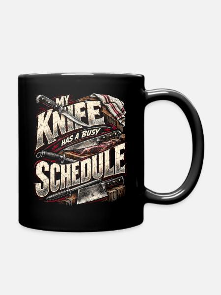Metzger Schlachter Metzgerhandwerk - Tasse einfarbig - Schwarz