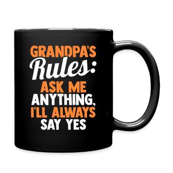 Grandfather Papaw Pop Gramps Granddad Grandpa - Tasse einfarbig - Schwarz - Rechts