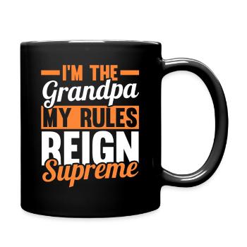 Grandfather Papaw Pop Gramps Granddad Grandpa - Tasse einfarbig - Schwarz - Rechts