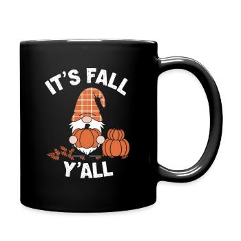Es ist Herbst Euch alle Pumpkin Gnome Herbstdesign - Tasse einfarbig - Schwarz - Rechts