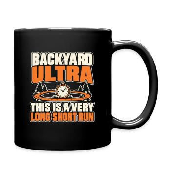 Backyard-ultra-läufer Ultralaufen Ausdauersportler - Tasse einfarbig - Schwarz - Rechts