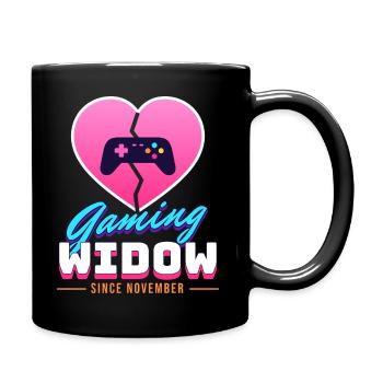 Gaming Widow - Tasse einfarbig - Schwarz - Rechts