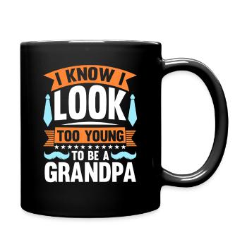 Grandfather Papaw Pop Gramps Granddad Grandpa - Tasse einfarbig - Schwarz - Rechts