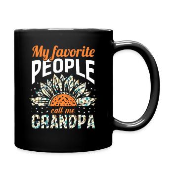 Grandfather Papaw Pop Gramps Granddad Grandpa - Tasse einfarbig - Schwarz - Rechts