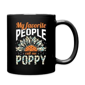 Grandfather Papaw Pop Gramps Granddad Grandpa - Tasse einfarbig - Schwarz - Rechts