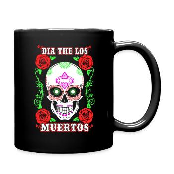 Sugar Skull Maske Mexican Sugar Skull Mexican - Tasse einfarbig - Schwarz - Rechts