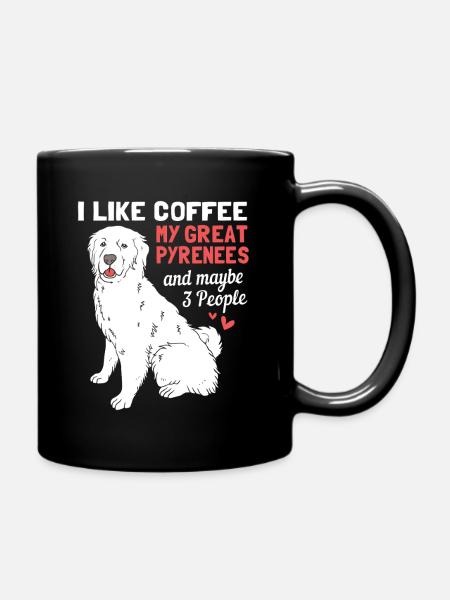 Pyrenäenhund - Tasse einfarbig - Schwarz