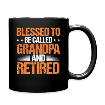Grandfather Papaw Pop Gramps Granddad Grandpa - Tasse einfarbig - Schwarz - Rechts