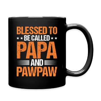 Grandfather Papaw Pop Gramps Granddad Grandpa - Tasse einfarbig - Schwarz - Rechts