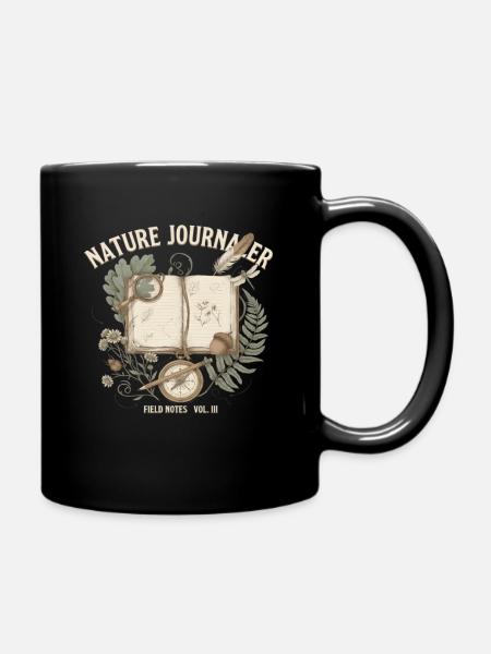 Nature Journaler Naturjournal - Tasse einfarbig - Schwarz