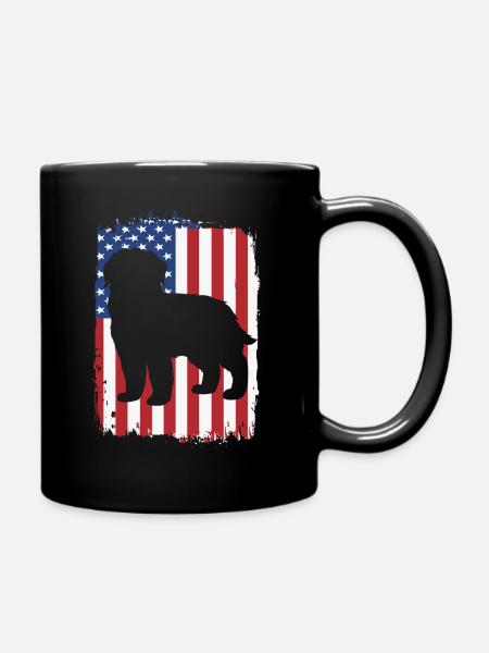 Neufundländer - Tasse einfarbig - Schwarz