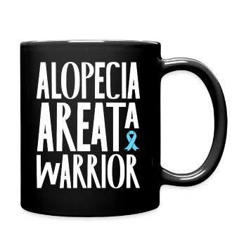 Alopecia Areata - Kämpfer mit Stolz - Tasse einfarbig - Schwarz - Rechts