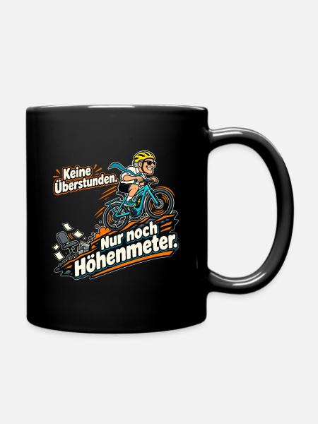 Rentner Fahrrad Ruhestand Spruch - Tasse einfarbig - Schwarz