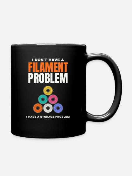 Filamentproblem - Tasse einfarbig - Schwarz