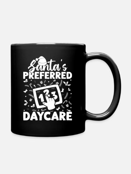 Childcare Provider Santa´s Preferred Daycare - Tasse einfarbig - Schwarz