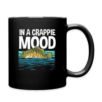 Barsch Crappie Fisch Sonnenbarsch - Tasse einfarbig - Schwarz - Rechts