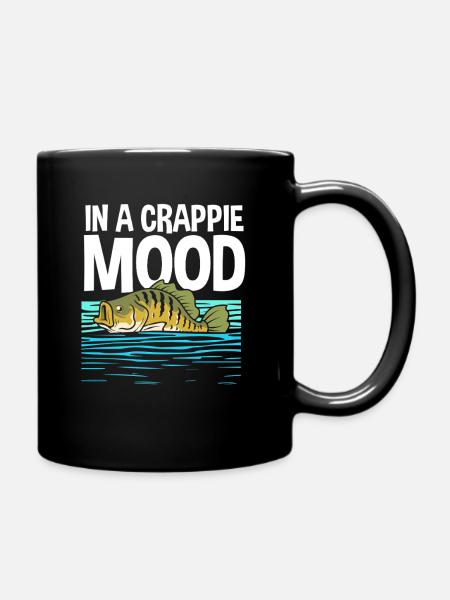 Barsch Crappie Fisch Sonnenbarsch - Tasse einfarbig - Schwarz
