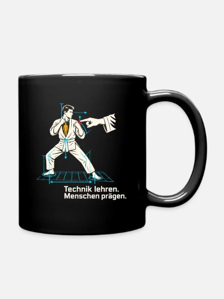 Kampfsport Trainer Geschenk Coach Sensei - Tasse einfarbig - Schwarz