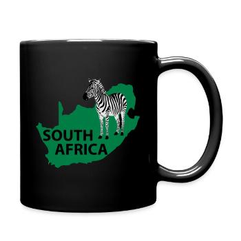 South Africa - Tasse einfarbig - Schwarz - Rechts
