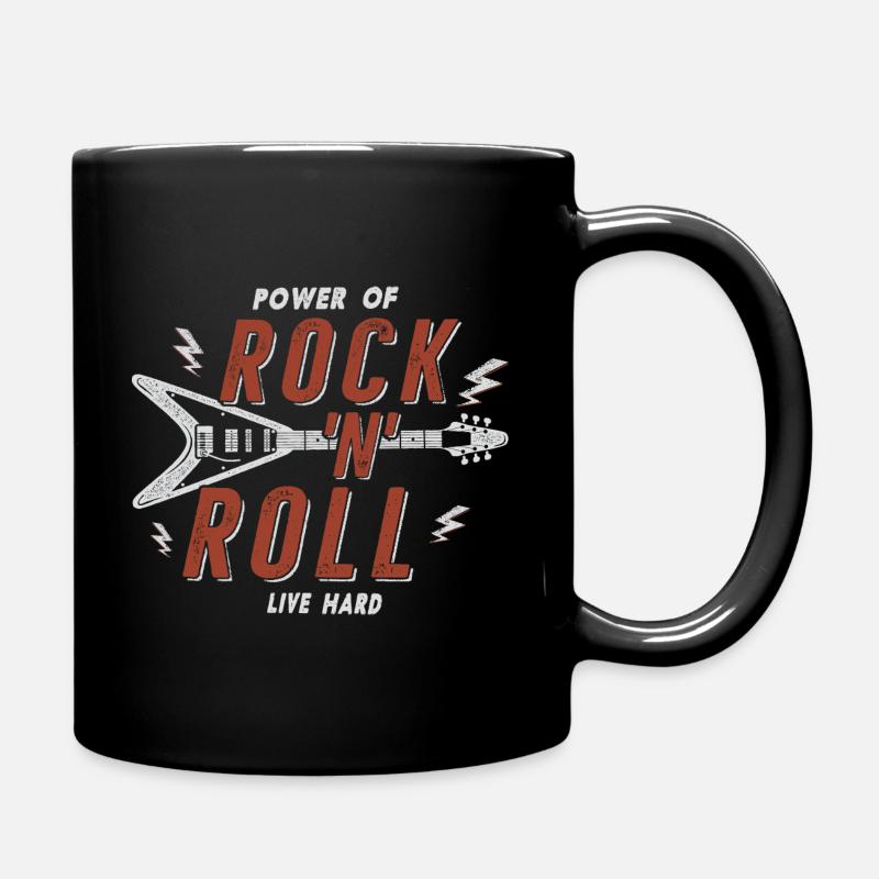 Rock And Roll - Mug uni - noir