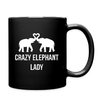 Cadeau d'éléphant bébé éléphant pachyderme - Mug uni - noir - Droite