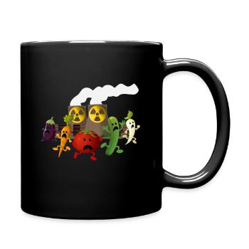 Nuclear Veggies - Full Colour Mug - black - Right