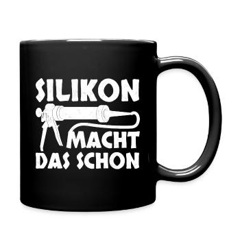 Handwerker Pfusch Geschenk - Tasse einfarbig - Schwarz - Rechts