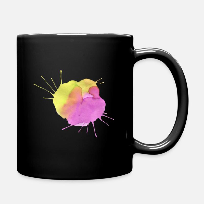 Taches de peinture - Mug uni - noir