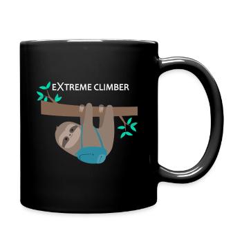 Paresseux extreme climber Grimpeurs extrêmes - Mug uni - noir - Droite