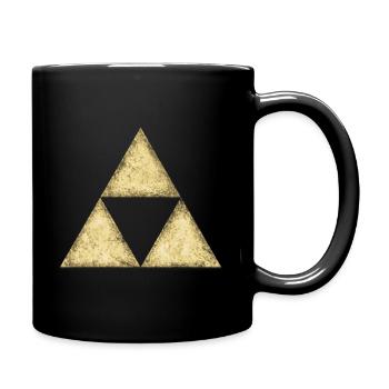 Triforce, Triangle, Triforce, Math, Geometry - Full Colour Mug - black - Right