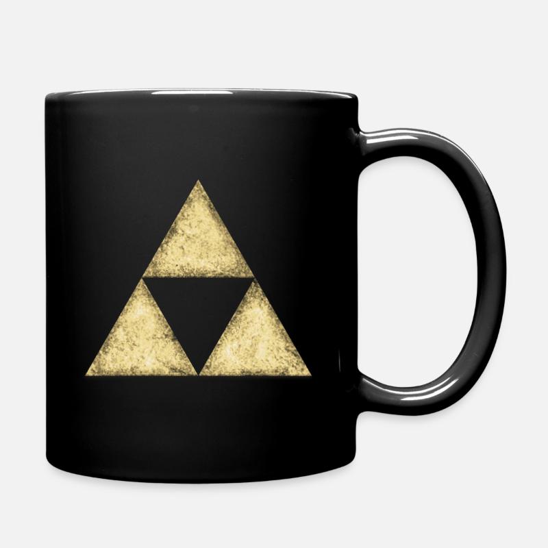 Dreieck, Sierpinski Fraktal Mathe Mathematik Nerd - Tasse einfarbig - Schwarz