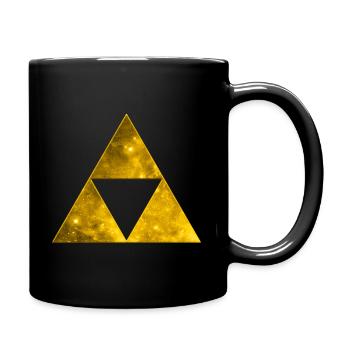 Space Triangle, Mathematics, Universe, Triforce, - Mug uni - noir - Droite